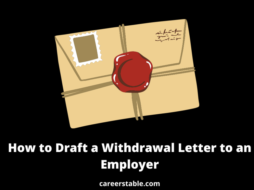sample withdrawal of application letter